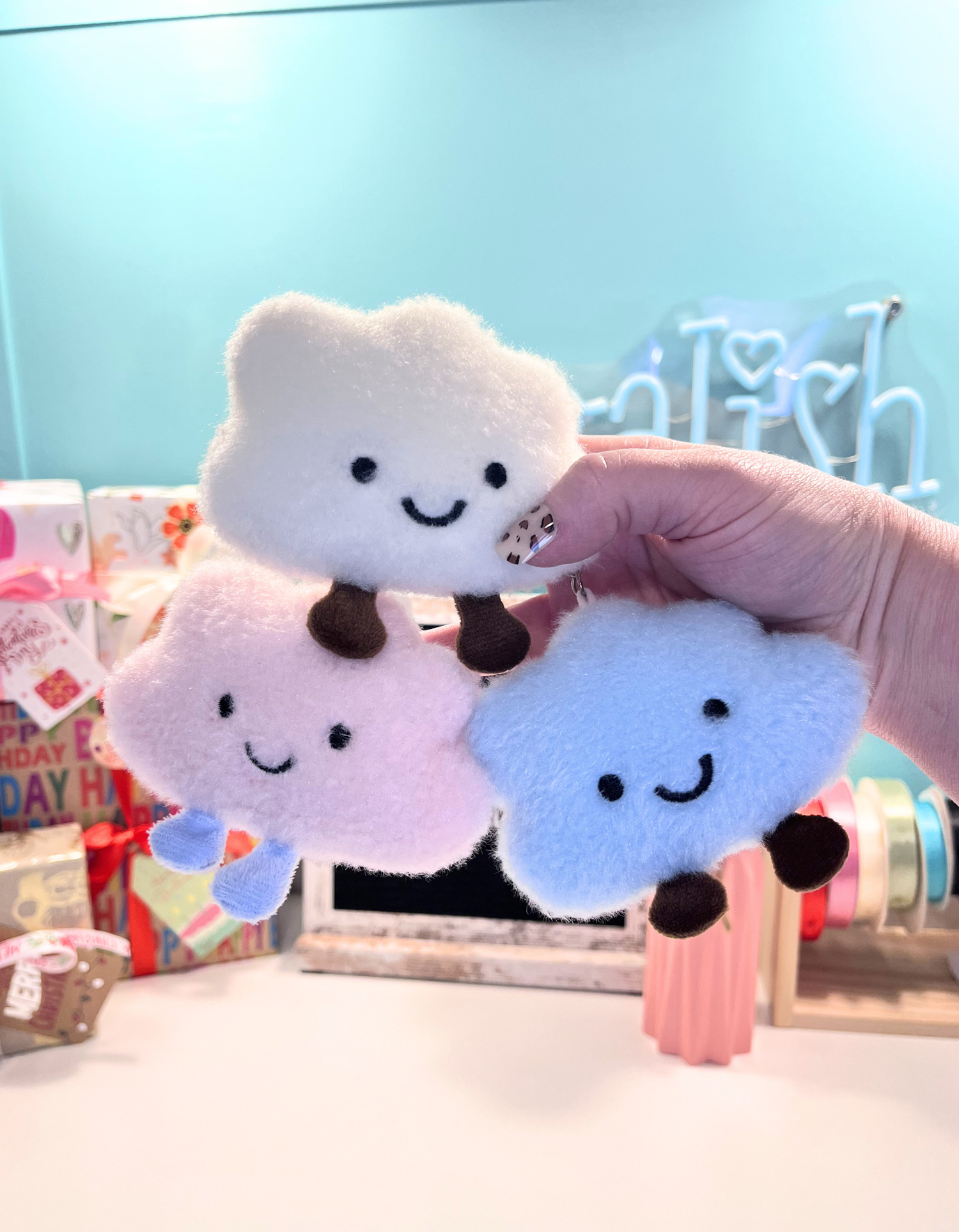 Keychain Plush: Clouds