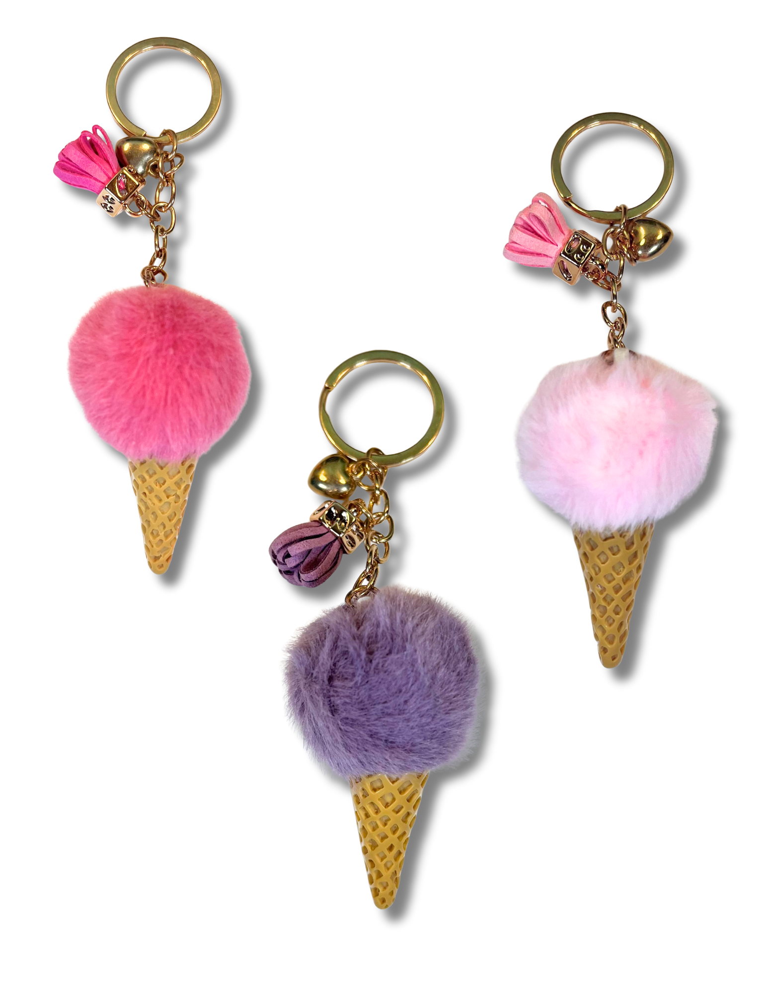 Keychain Plush: Ice Cream Cone