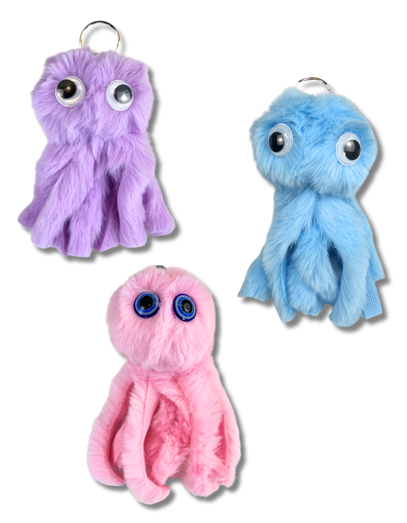 Keychain Pom-pom: Octopus