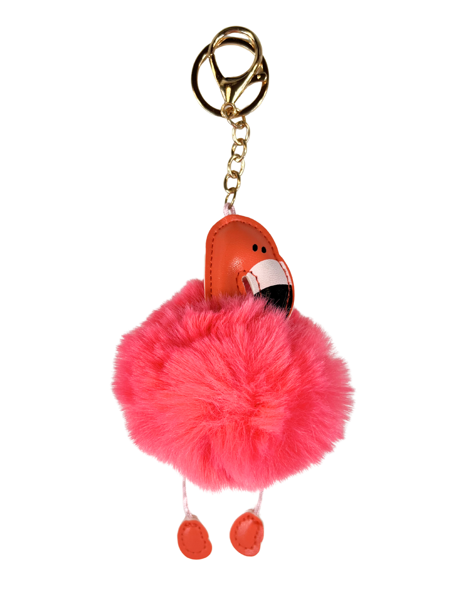 Keychain Pom-pom: Flamingo