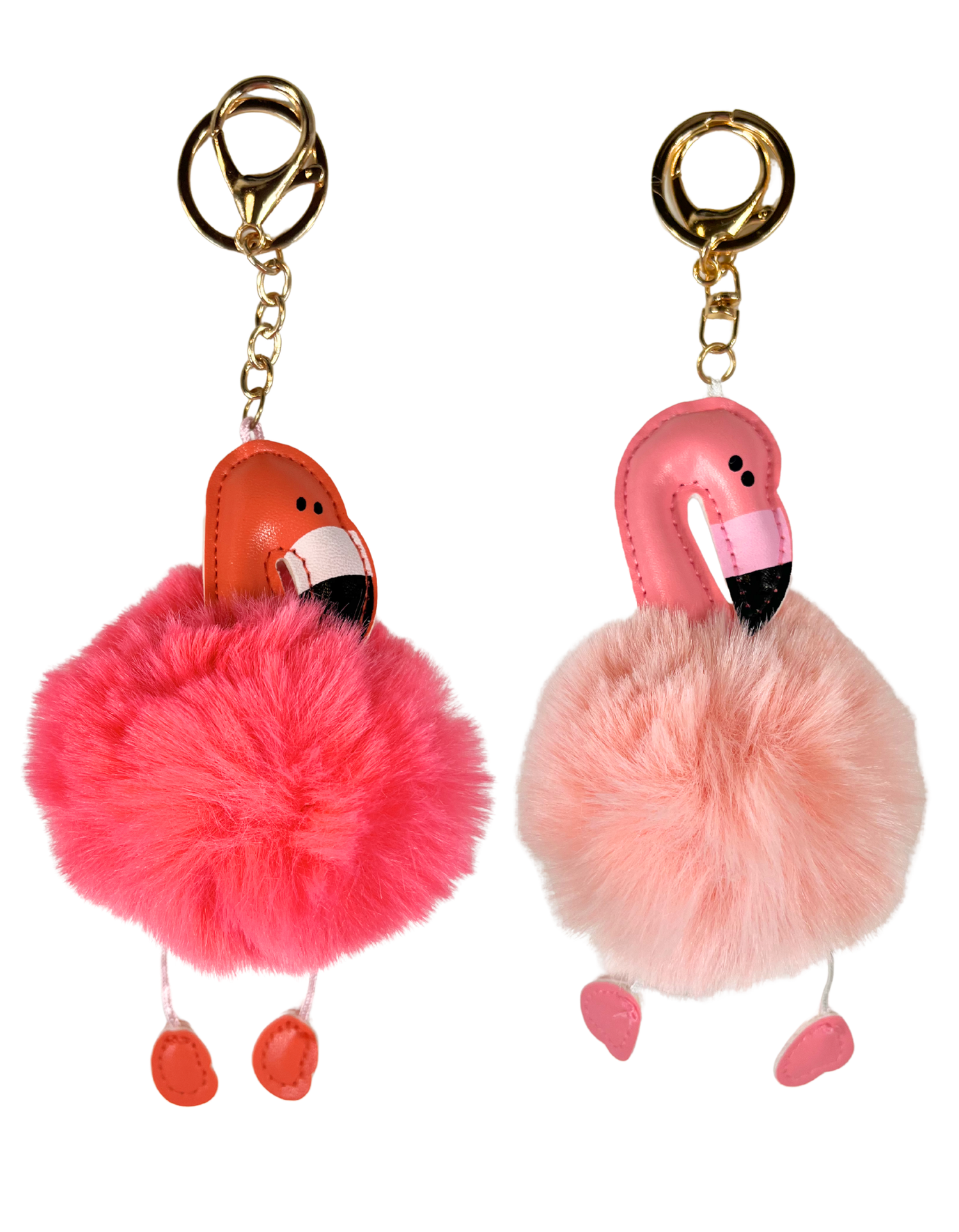 Keychain Pom-pom: Flamingo