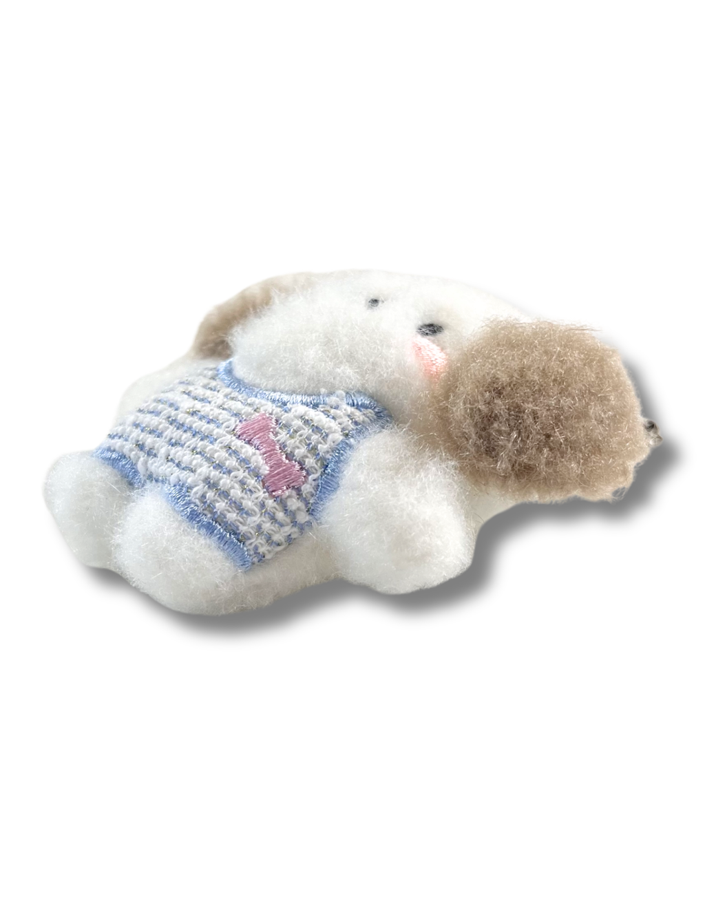 Keychain Plush: Puppy in Blue