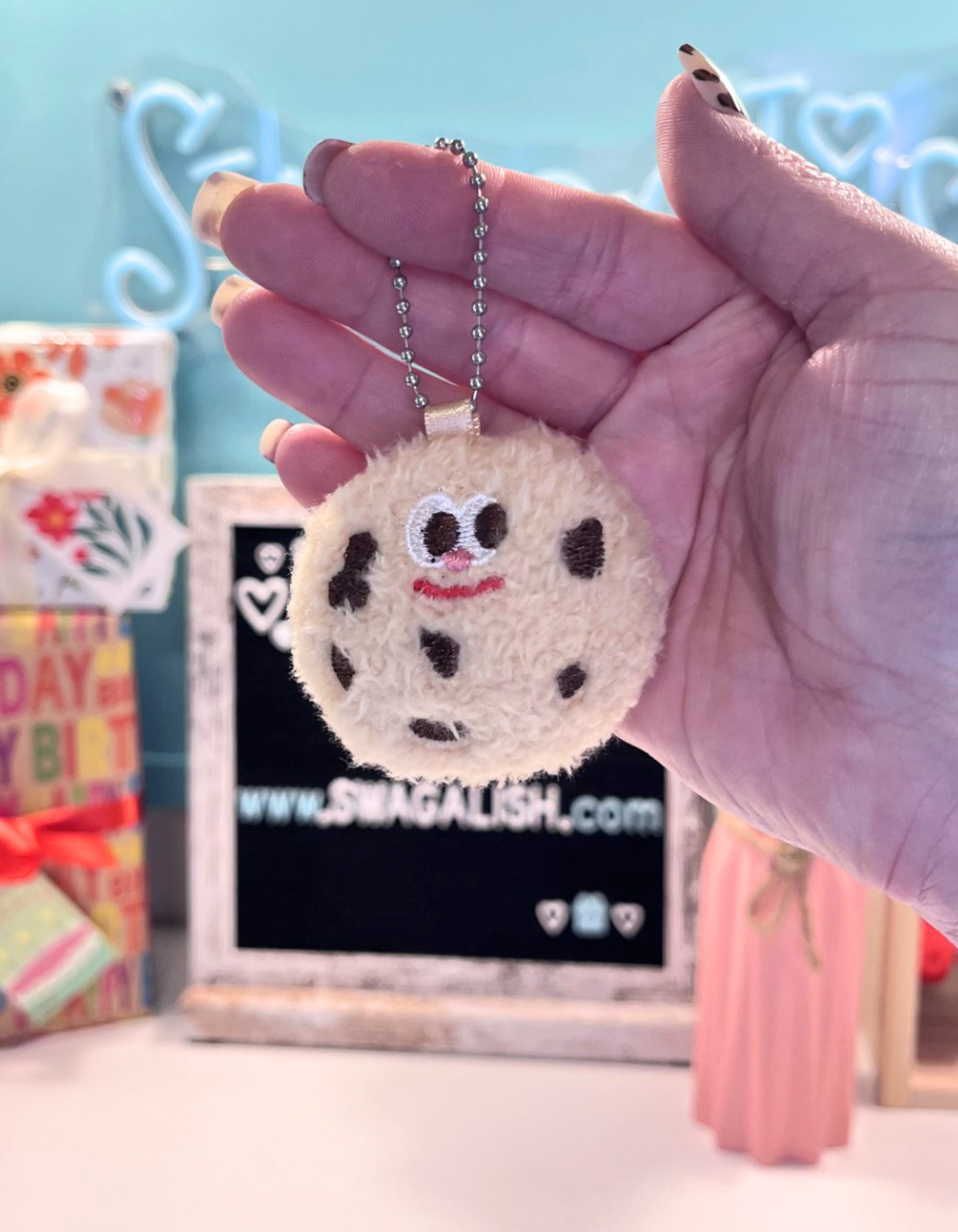 Keychain Plush: Chocolate Chip Cookie