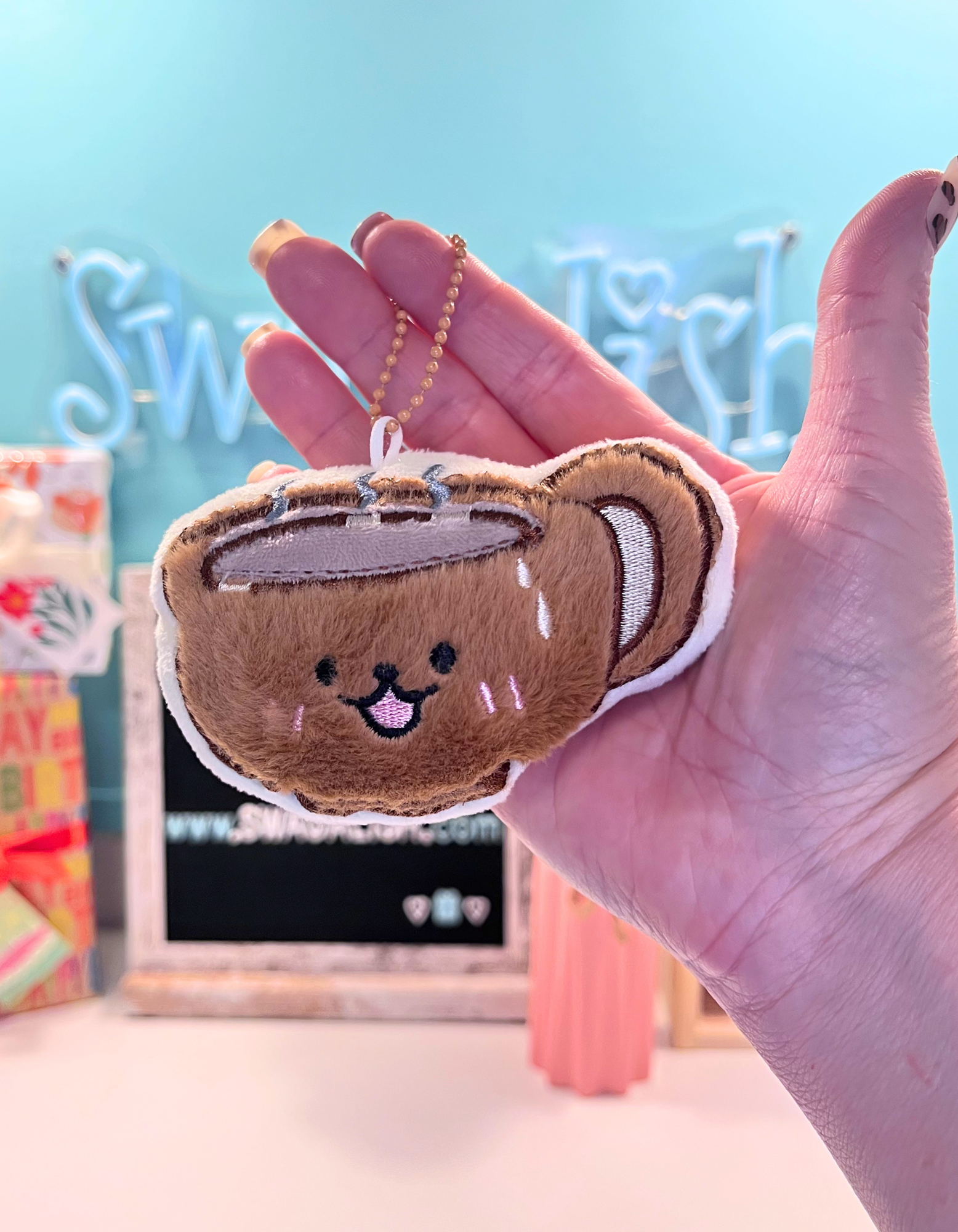 Keychain Plush: Coffee-Cocoa Mug