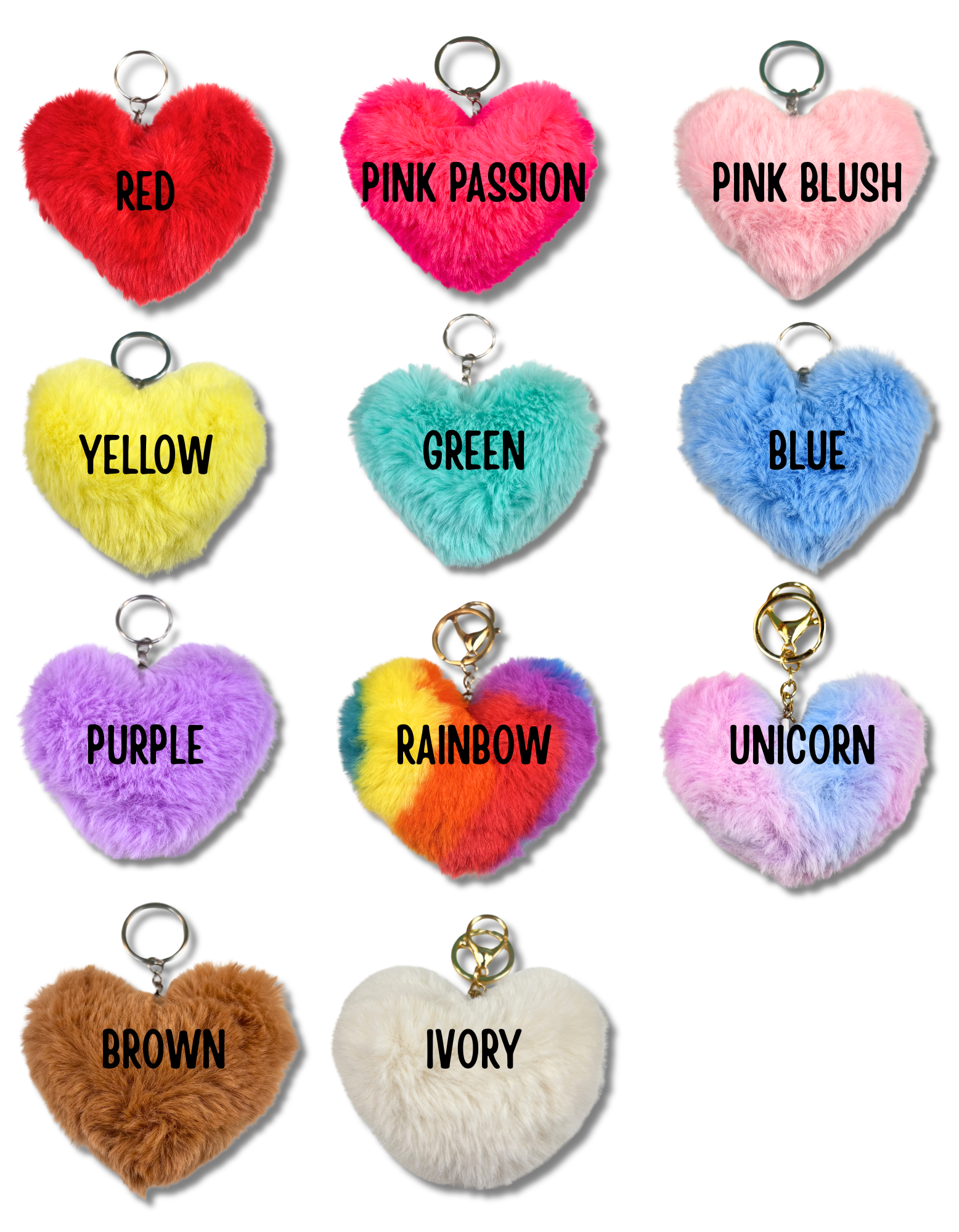 Keychain Plush: Hearts