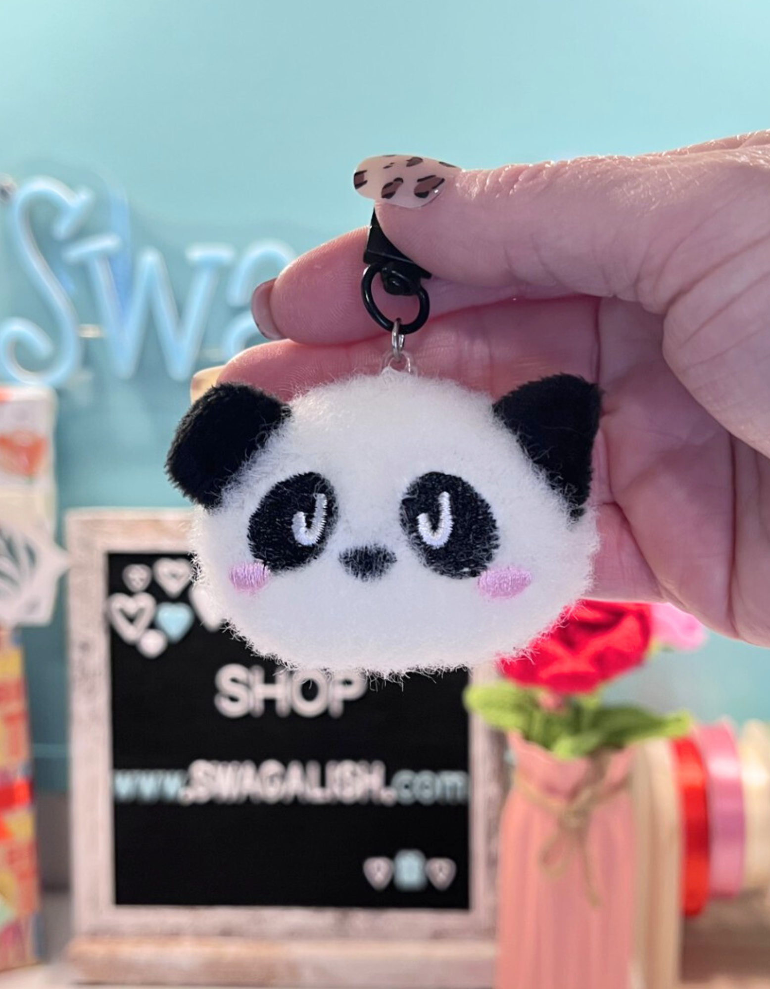 Keychain Plush: Panda