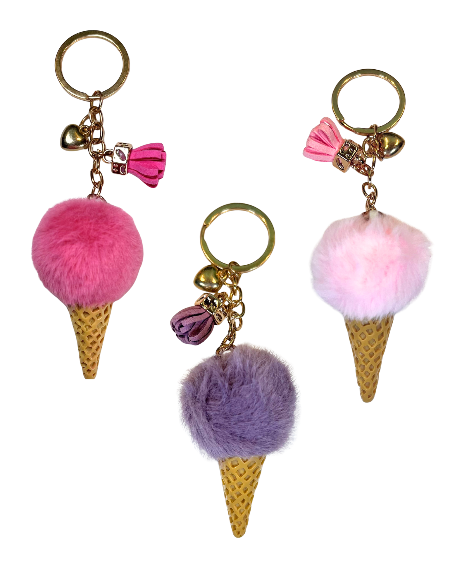 Keychain Plush: Ice Cream Cone