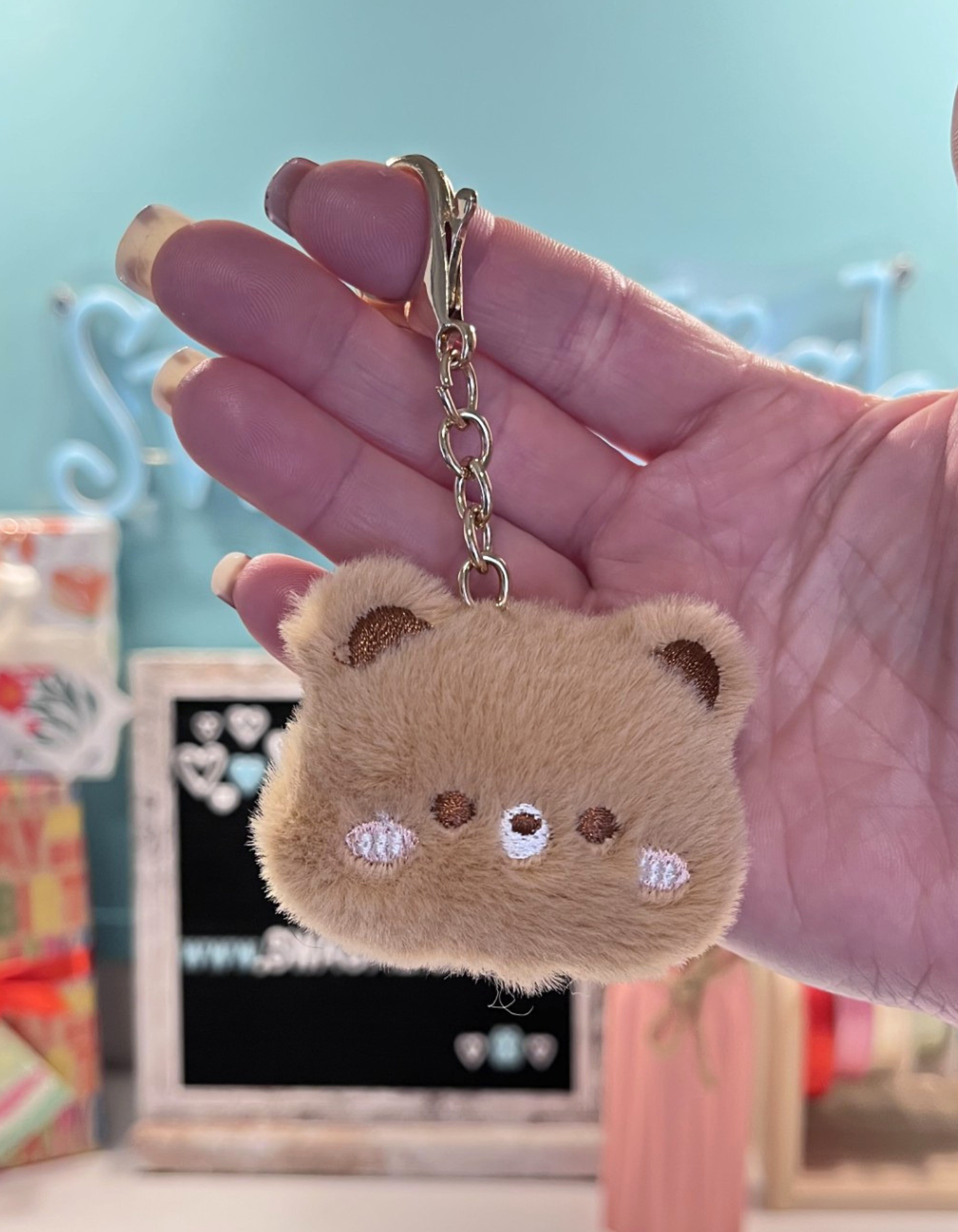 Keychain Plush: Bear in Brown