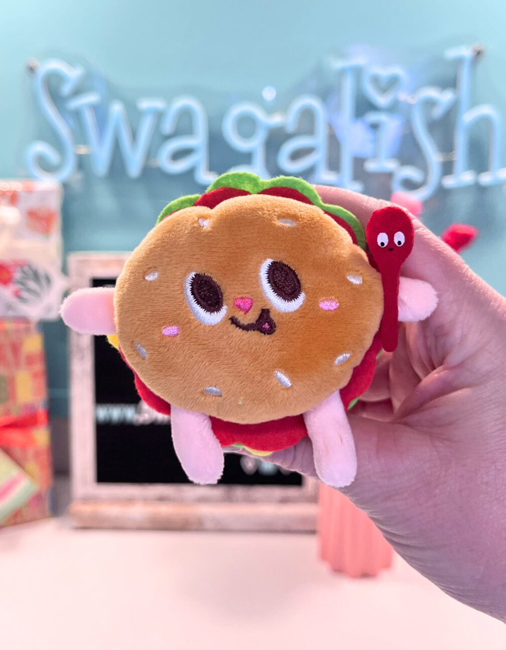Keychain Plush: Cheeseburger
