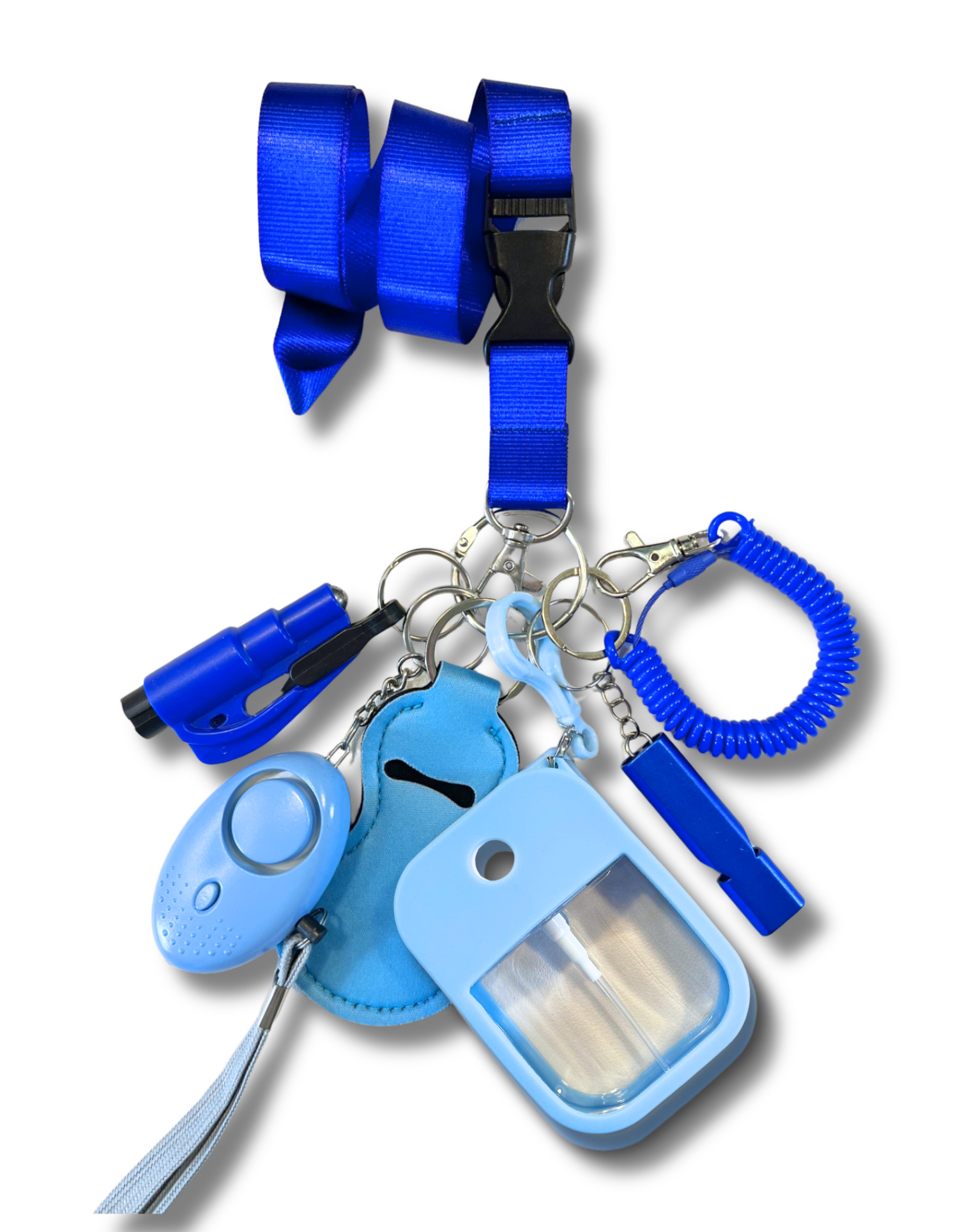 Safety Keychain Set: Blue