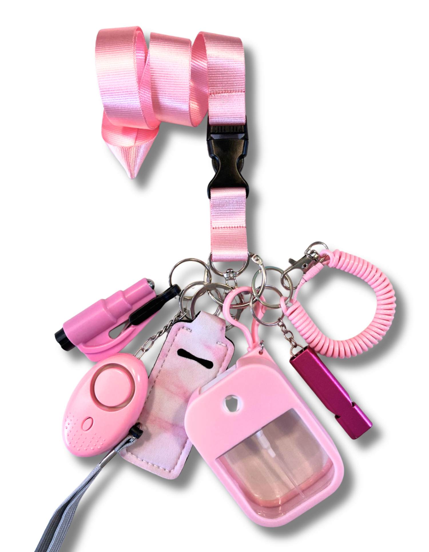 Safety Keychain Set: Pink