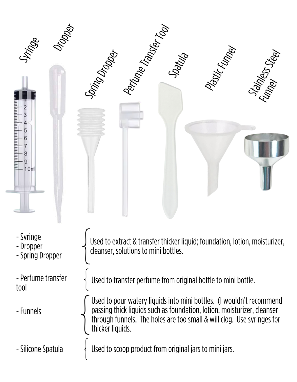 Beauty: 7-Piece Transfer Tool Kit