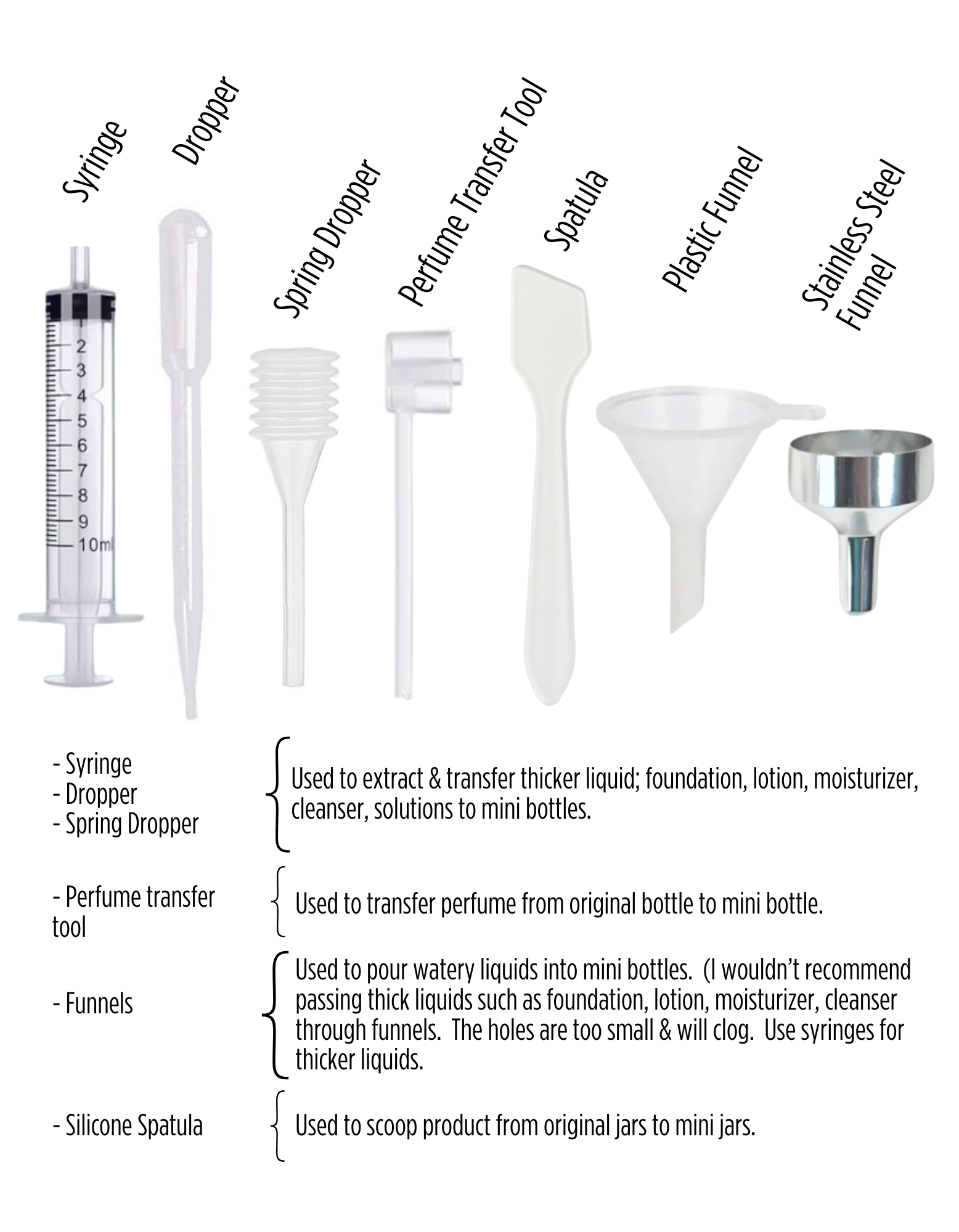 Beauty: 7-Piece Transfer Tool Kit