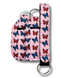 Wristlet-3-PCS Set: Pink Butterflies
