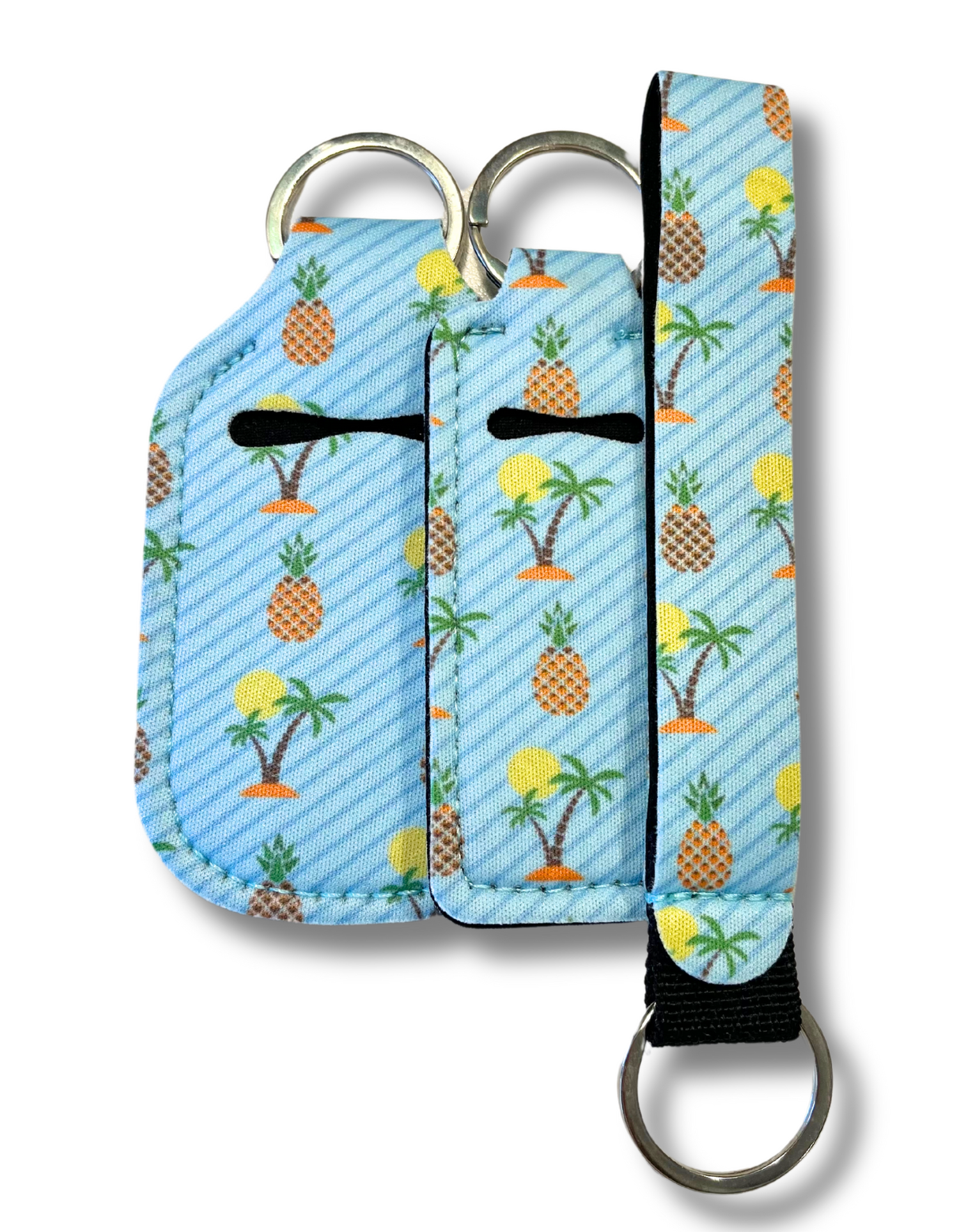 Wristlet-3-PCS Set: Pineapples & Palms